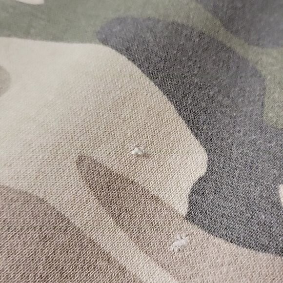 Hollister Camo Print Fleece Hoodie Sweatshirt S outdoor comfort Y2K 90's retro - Picture 6 of 6